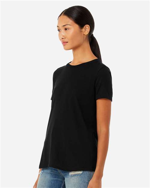BELLA + CANVAS Women’s Relaxed Fit Triblend Tee 6413 - Solid Black Triblend
