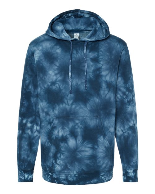 Independent Trading Co. Unisex Midweight Tie-Dyed Hooded Sweatshirt PRM4500TD