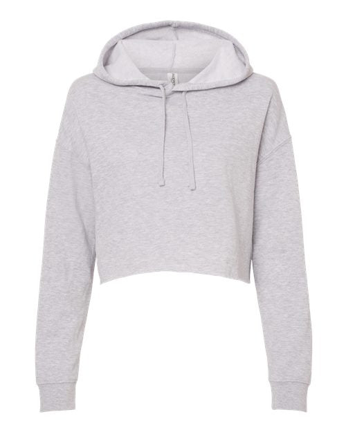 Independent Trading Co. Women’s Lightweight Crop Hooded Sweatshirt AFX64CRP