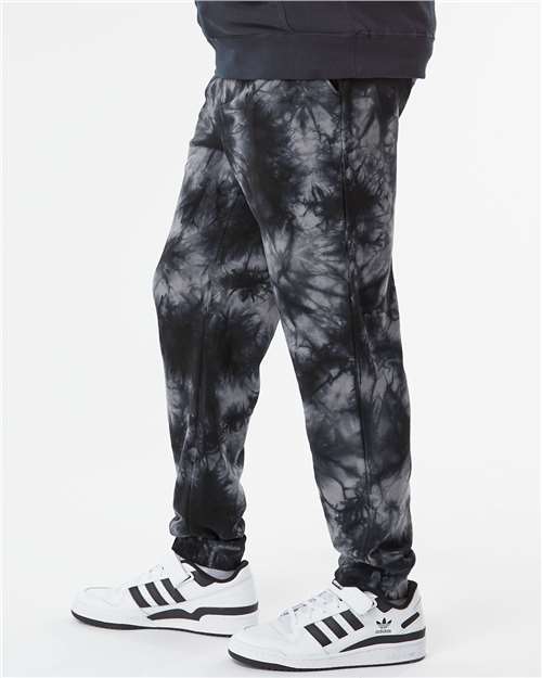Independent Trading Co. Unisex Tie-Dyed Fleece Sweatpants PRM50PTTD