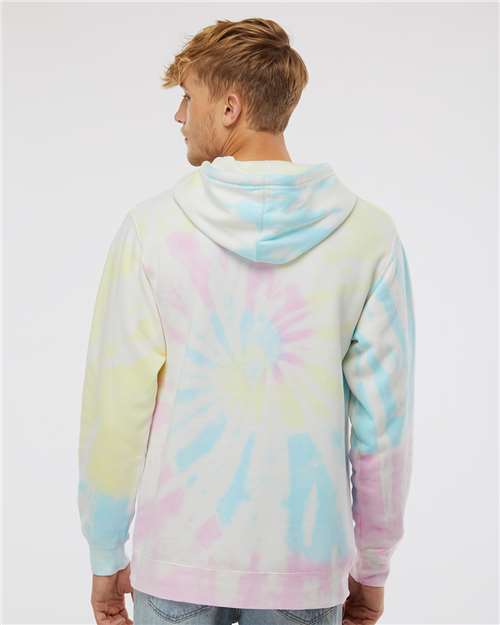 Independent Trading Co. Unisex Midweight Tie-Dyed Hooded Sweatshirt PRM4500TD