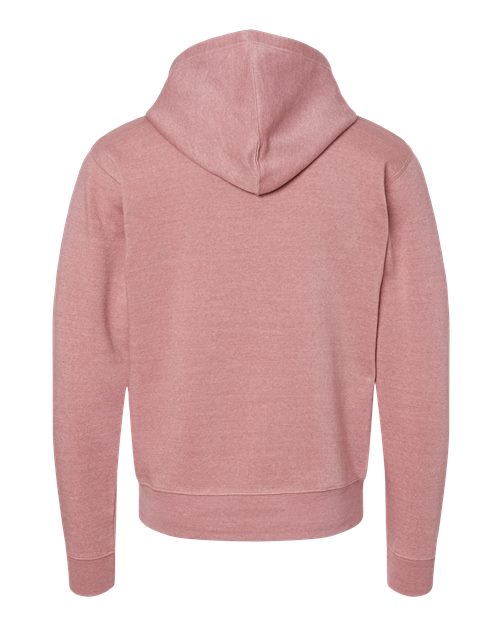 J. America Men's Triblend Fleece Hooded Sweatshirt 8871 - Dusty Rose Triblend