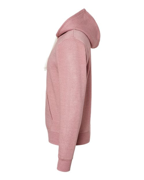 J. America Men's Triblend Fleece Hooded Sweatshirt 8871 - Dusty Rose Triblend