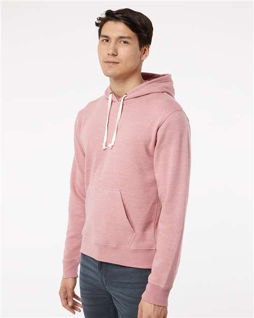 J. America Men's Triblend Fleece Hooded Sweatshirt 8871 - Dusty Rose Triblend