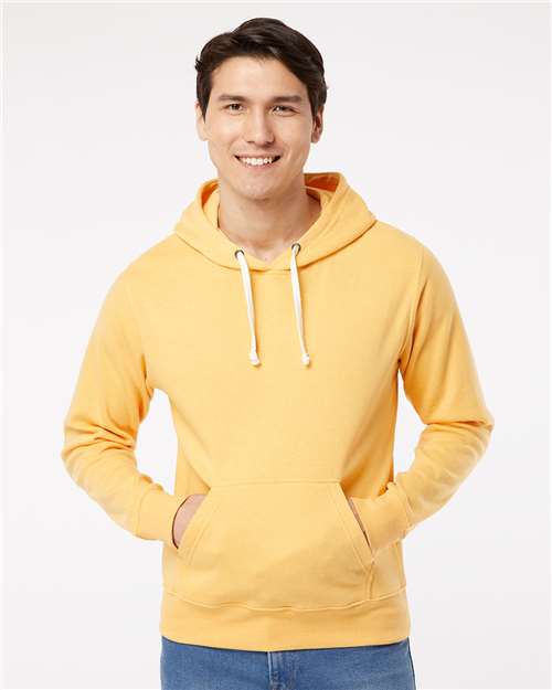 J. America Men's Triblend Fleece Hooded Sweatshirt 8871 - Golden Triblend