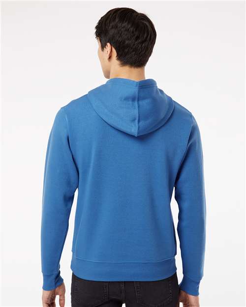 J. America Men's Triblend Fleece Hooded Sweatshirt 8871 - Royal Solid