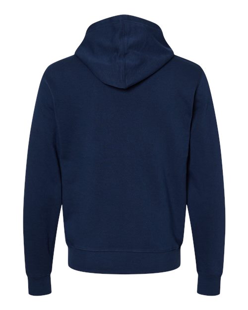 J. America Men's Triblend Fleece Hooded Sweatshirt 8871 - True Navy Solid