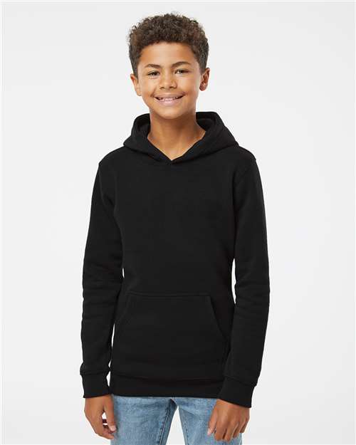 J. America Youth Triblend Fleece Hooded Sweatshirt 8880