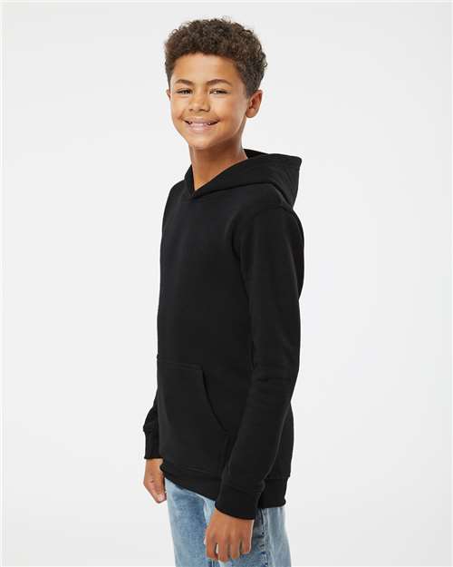 J. America Youth Triblend Fleece Hooded Sweatshirt 8880