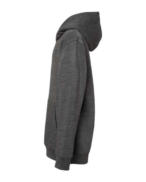 J. America Youth Triblend Fleece Hooded Sweatshirt 8880