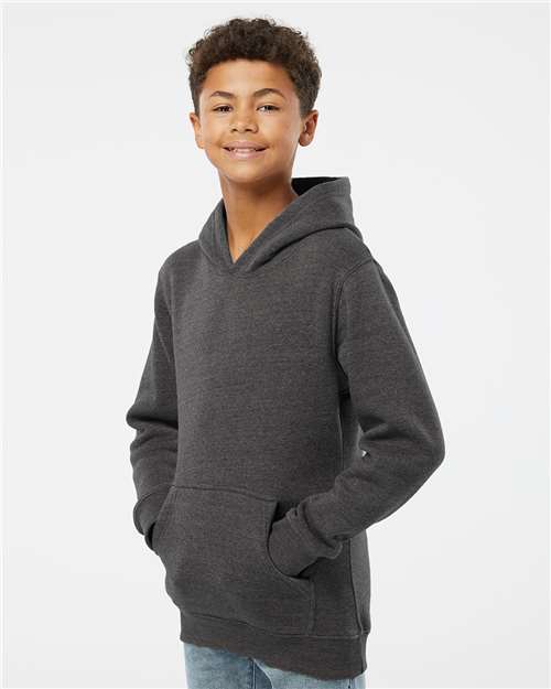 J. America Youth Triblend Fleece Hooded Sweatshirt 8880