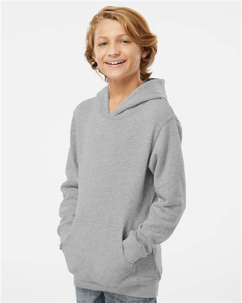 J. America Youth Triblend Fleece Hooded Sweatshirt 8880