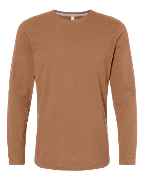 LAT Men's Fine Jersey Long Sleeve Tee 6918 - Coyote Brown
