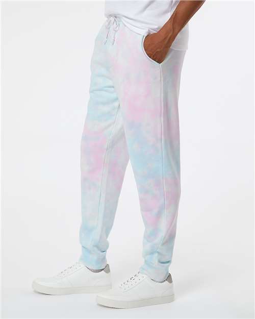 Independent Trading Co. Unisex Tie-Dyed Fleece Sweatpants PRM50PTTD