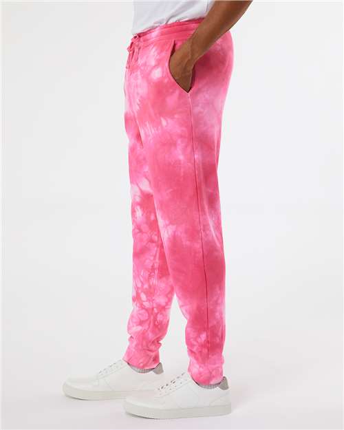 Independent Trading Co. Unisex Tie-Dyed Fleece Sweatpants PRM50PTTD