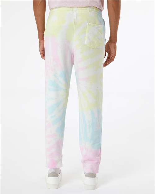 Independent Trading Co. Unisex Tie-Dyed Fleece Sweatpants PRM50PTTD