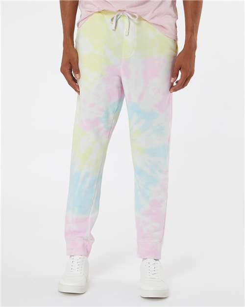 Independent Trading Co. Unisex Tie-Dyed Fleece Sweatpants PRM50PTTD