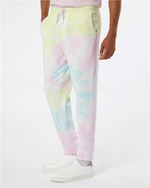 Independent Trading Co. Unisex Tie-Dyed Fleece Sweatpants PRM50PTTD