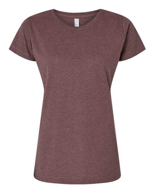 LAT Women's Fine Jersey Tee 3516 - Sangria Blackout