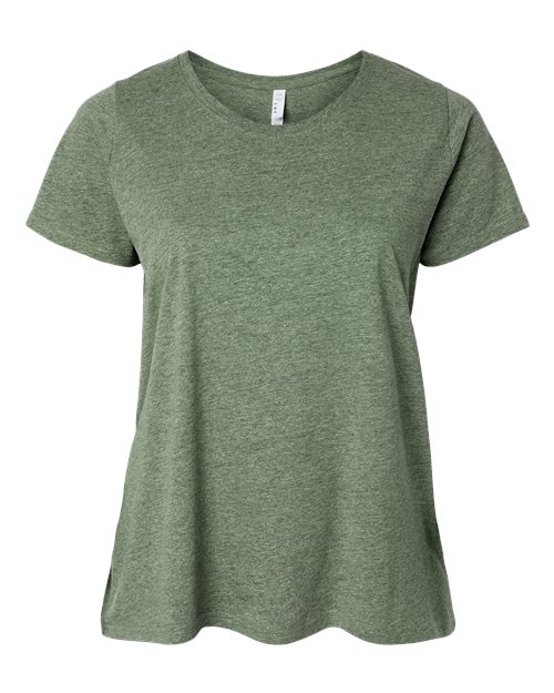 LAT Women's Curvy Collection Fine Jersey Tee 3816