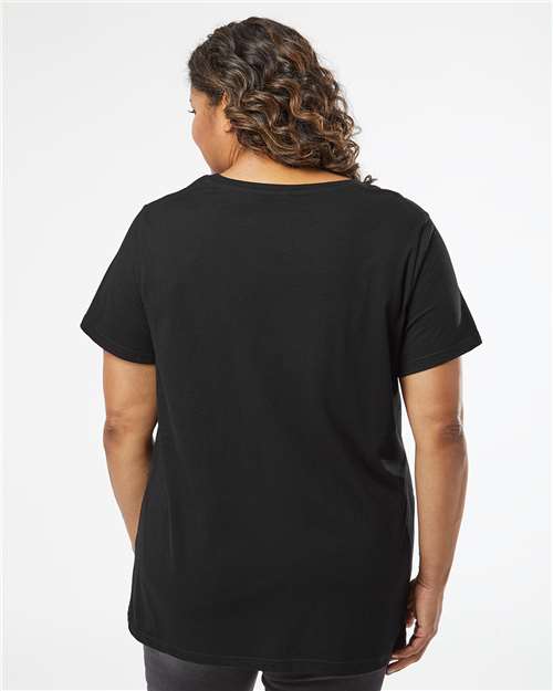 LAT Women's Curvy Collection Fine Jersey Tee 3816