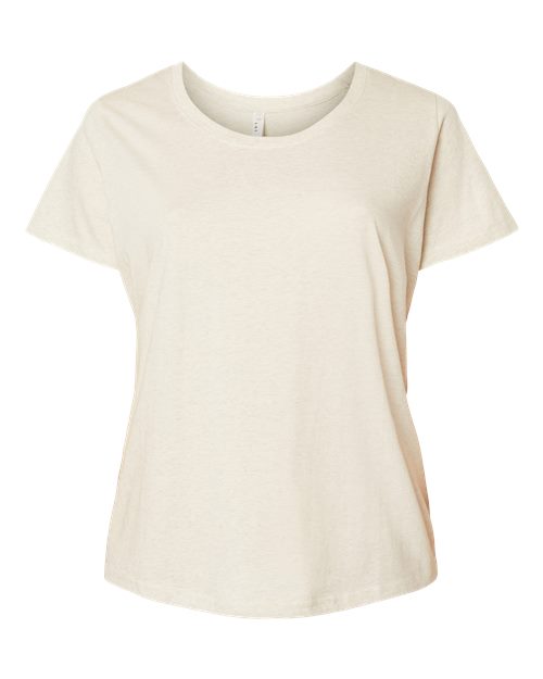 LAT Women's Curvy Collection Fine Jersey Tee 3816