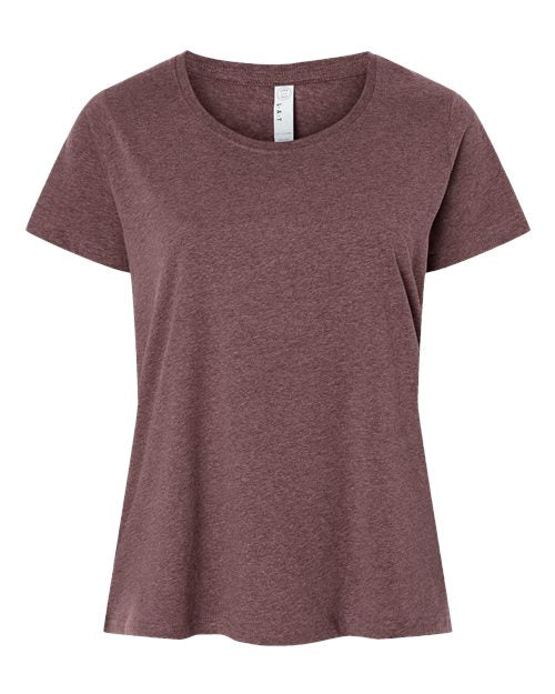 LAT Women's Curvy Collection Fine Jersey Tee 3816