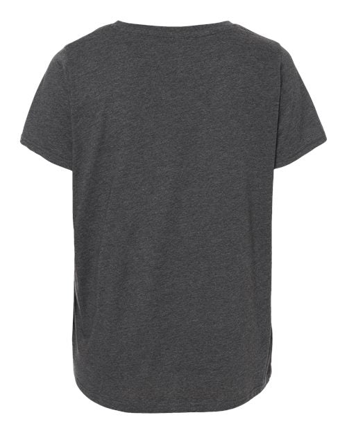 LAT Women's Curvy Collection Fine Jersey Tee 3816