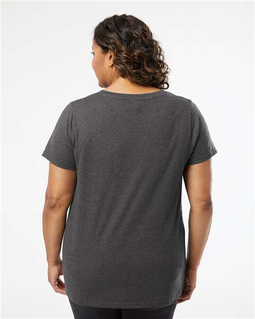 LAT Women's Curvy Collection Fine Jersey Tee 3816