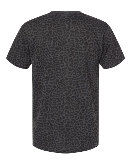 LAT Unisex Fine Jersey Tee 6901 - Black Leopard