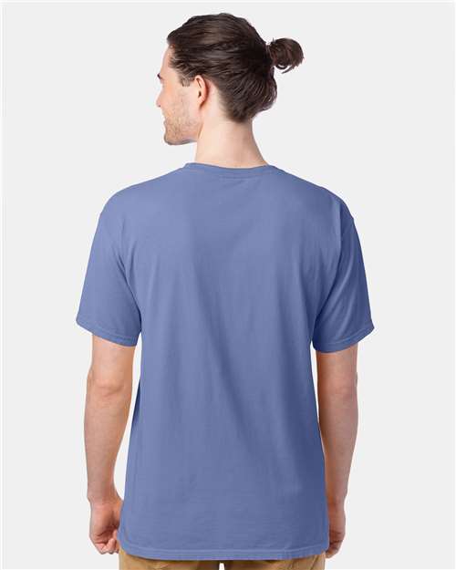 ComfortWash by Hanes Men's Garment-Dyed T-Shirt GDH100 - Frontier Blue