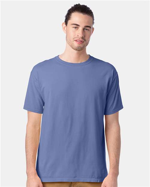 ComfortWash by Hanes Men's Garment-Dyed T-Shirt GDH100 - Frontier Blue