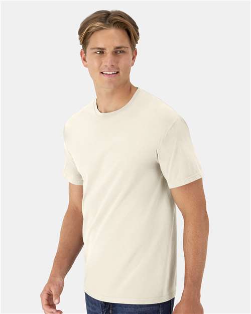 ComfortWash by Hanes Men's Garment-Dyed T-Shirt GDH100 - Parchment