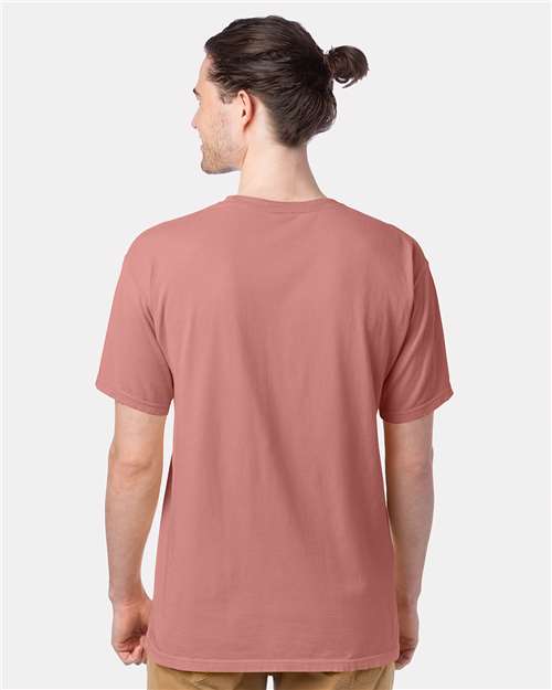 ComfortWash by Hanes Men's Garment-Dyed T-Shirt GDH100 - Mauve