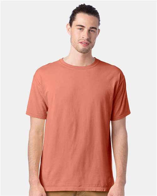 ComfortWash by Hanes Men's Garment-Dyed T-Shirt GDH100 - Clay