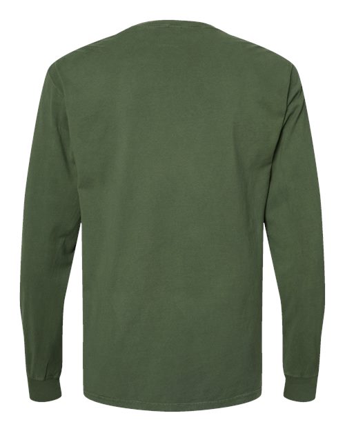 ComfortWash by Hanes Unisex Garment-Dyed Long Sleeve T-Shirt GDH200 - Moss