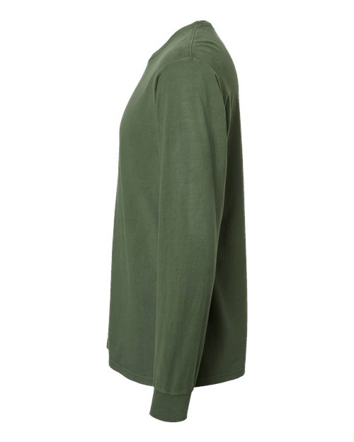 ComfortWash by Hanes Unisex Garment-Dyed Long Sleeve T-Shirt GDH200 - Moss