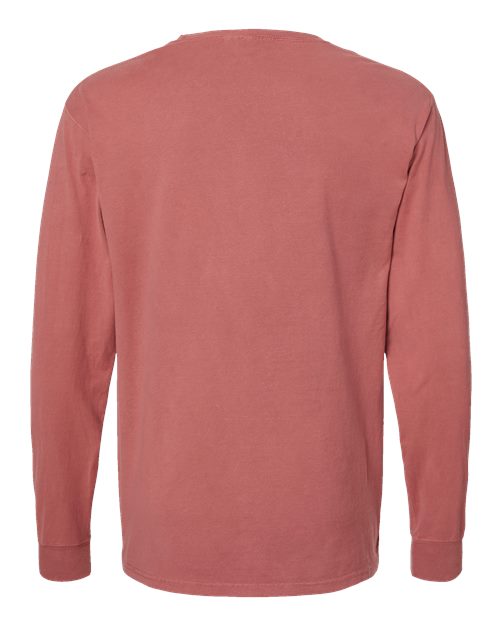 ComfortWash by Hanes Unisex Garment-Dyed Long Sleeve T-Shirt GDH200 - Nantucket Red