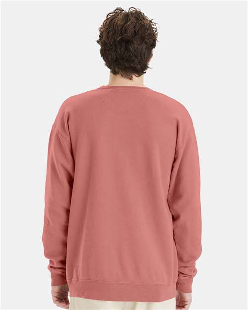 ComfortWash by Hanes Unisex Garment-Dyed Crewneck Sweatshirt GDH400 - Mauve