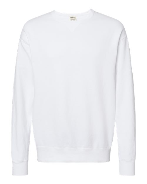ComfortWash by Hanes Unisex Garment-Dyed Crewneck Sweatshirt GDH400 - White