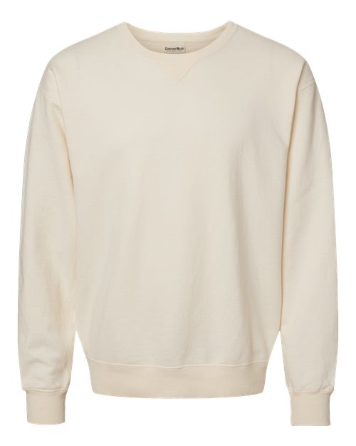 ComfortWash by Hanes Unisex Garment-Dyed Crewneck Sweatshirt GDH400 - Parchment
