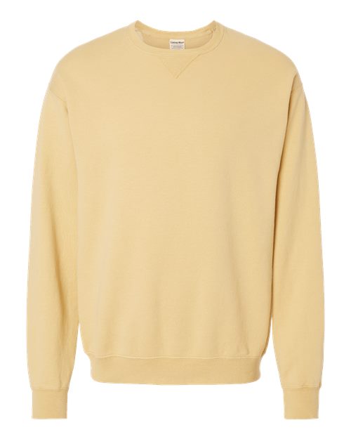 ComfortWash by Hanes Unisex Garment-Dyed Crewneck Sweatshirt GDH400 - Summer Squash Yellow