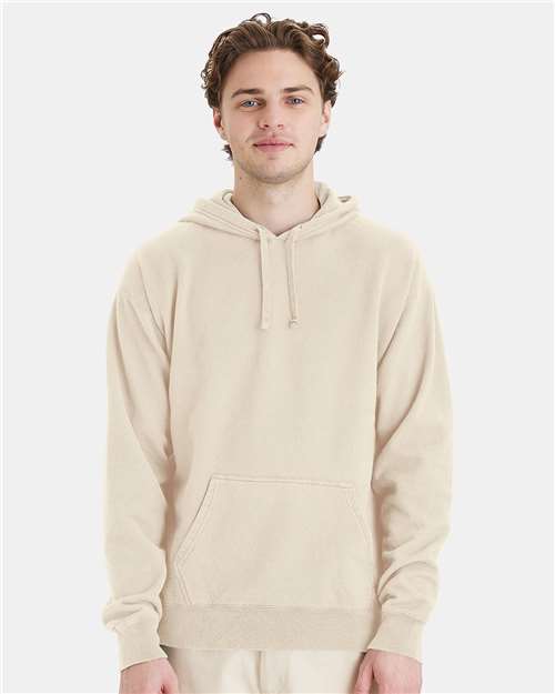 ComfortWash by Hanes Unisex Garment-Dyed Hooded Sweatshirt GDH450 - Parchment