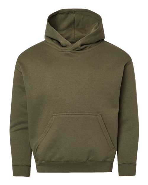 LAT Youth Fleece Hoodie Sweatshirt 2296 - Military Green