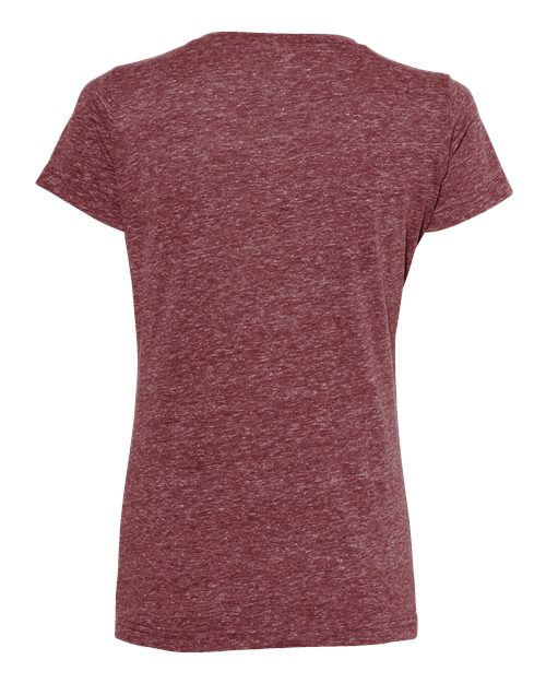 LAT Women's Harborside Mélange V-Neck Tee 3591