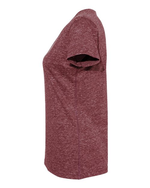 LAT Women's Harborside Mélange V-Neck Tee 3591