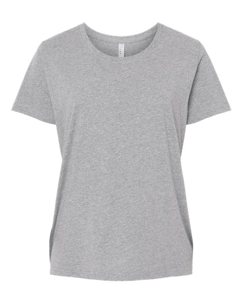 LAT Women's Curvy Collection Fine Jersey Tee 3816