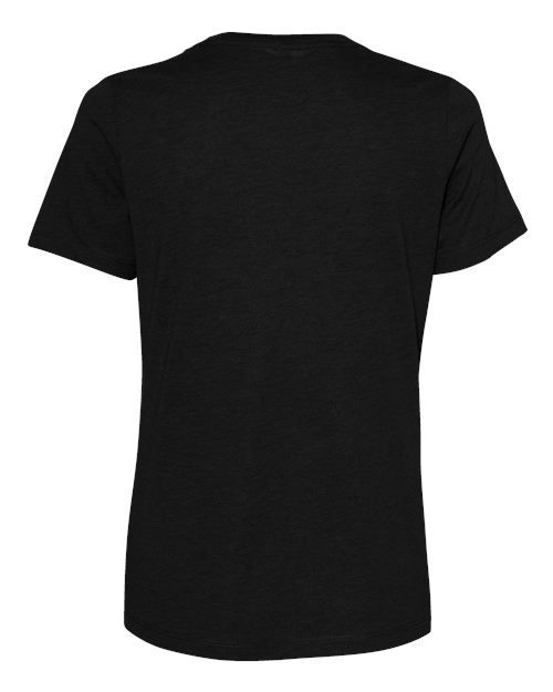 BELLA + CANVAS Women’s Relaxed Fit Heather CVC Tee 6400CVC - Solid Black Blend