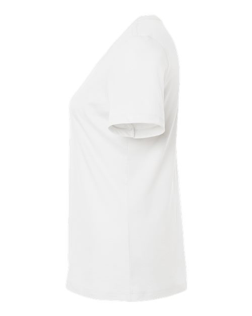 BELLA + CANVAS Women’s Relaxed Fit Heather CVC Tee 6400CVC - Solid White Blend
