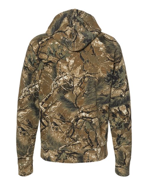 J. America Men's Triblend Fleece Hooded Sweatshirt 8871 - Outdoor Camo Triblend